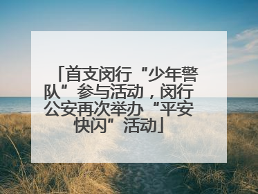 首支闵行“少年警队”参与活动，闵行公安再次举办“平安快闪”活动