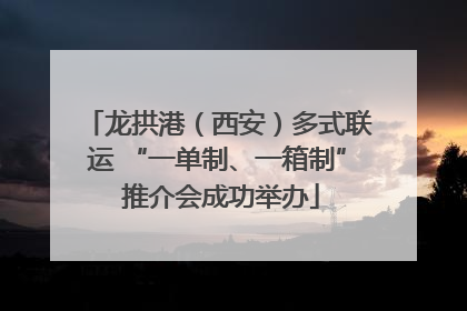 龙拱港（西安）多式联运 “一单制、一箱制” 推介会成功举办