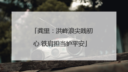 龚里：洪峰浪尖践初心 铁肩担当护平安