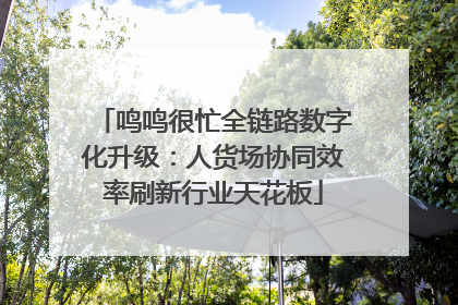 鸣鸣很忙全链路数字化升级：人货场协同效率刷新行业天花板