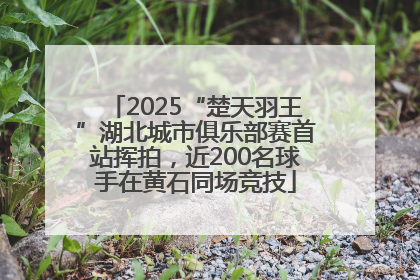 2025“楚天羽王”湖北城市俱乐部赛首站挥拍，近200名球手在黄石同场竞技