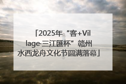 2025年“客+Village·三江匯杯”赣州水西龙舟文化节圆满落幕
