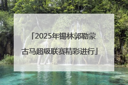 2025年锡林郭勒蒙古马超级联赛精彩进行
