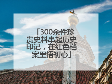 300余件珍贵史料串起历史印记，在红色档案里悟初心