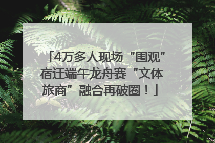 4万多人现场“围观” 宿迁端午龙舟赛“文体旅商”融合再破圈！