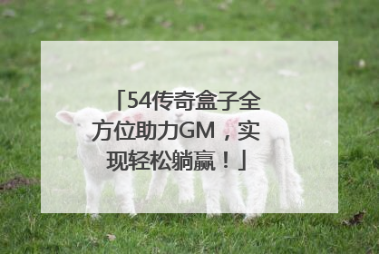 54传奇盒子全方位助力GM，实现轻松躺赢！