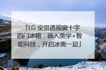 LG 全景透视窗十字四门冰箱：嵌入美学+智能科技，开启冰爽一夏