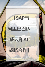 SAP与阿里巴巴达成云和AI战略合作